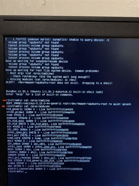 ubuntu volume group not found